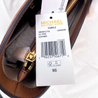 Michael Kors Temple Tote Bag, Damen, Leder, 36 x 26 x 12 cm, Braun, 30R4G1LT3L-230