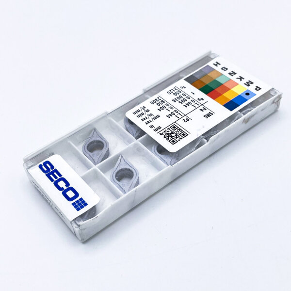 Seco, DCMT11T304-F1, Turning indexable inserts, 10×, TP1501, coated