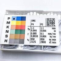 Seco, DCMT11T304-F1, Turning indexable inserts, 10×, TP1501, coated