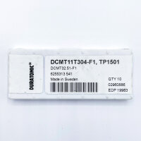 Seco, DCMT11T304-F1, Turning indexable inserts, 10×, TP1501, coated
