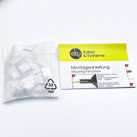 eku E-Stone T66851000 Cat.6A RJ45-Keystone-Modul (24 Stück) geschirmt, 10 Gigabit, 25-16381