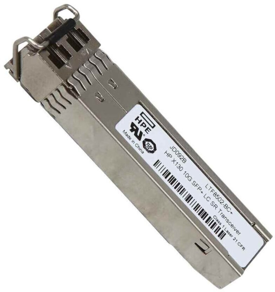 HPE X130 10G SFP+ LC SR Transceiver, 850nm, JD092B