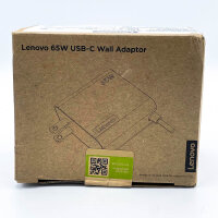 Lenovo 4X21L54610 65W USB-C power adapter, 20V, UK plug,...