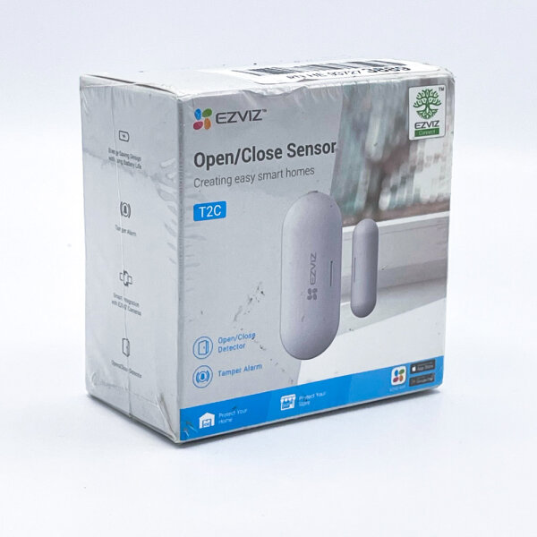 EZVIZ CS-T2C Opening/Closing Sensor for Doors, Windows and Boxes, Push Notification, Tamper Alarm, Compatible with A3 Home Gateway