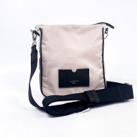 LUCRIN Geneva Small Crossbody Tasche, Unisex, Schwarz-Beige, Premium Nylon