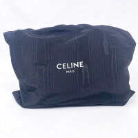 CELINE 195573CR8.10BL Bucket 16 Schultertasche Pebble genarbtes Kalbsleder Damen