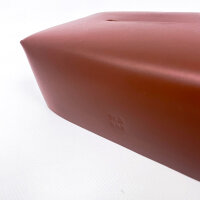 Manuel Dreesmann Cosmetic Tissue Box Cover Leather Dark Brown