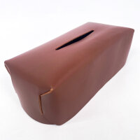 Manuel Dreesmann Cosmetic Tissue Box Cover Leather Dark Brown