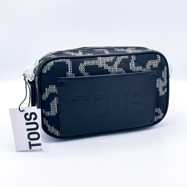 TOUS Kaos Pix Soft Umhängetasche Damen, 13.5 x 22 x 7 cm, Schwarz, Polyester, 2001851451