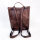 Nubuck Cuir Basic Anti-Diebstahl-Rucksack Unisex, Cognac/Schwarz, Leder, 15.404