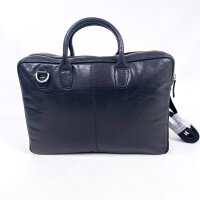 Lucleon Montreal Executive Briefcase Unisex, Black, Leather, 32 x 43 x 9 cm