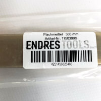 Endres Tools flat chisel, length 300 mm, cutting width 25 mm, shank cross-section 22 x 15 mm