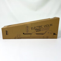 Pyle E-Violine 4/4, Massivholz, mit Kopfhörer, Bogen, Saiten, Audiokabel & Schulterstütze, PEGVLN33