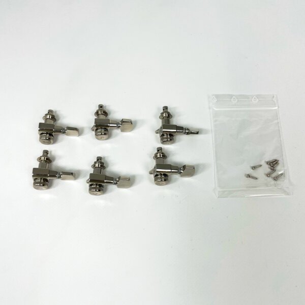 6x Schaller M6 135 Gitarrenmechanik, Nickel, Übersetzung 1:18