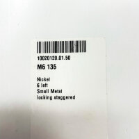 6x Schaller M6 135 Gitarrenmechanik, Nickel, Übersetzung 1:18