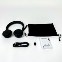 Lenovo 6550 Dual-Mode Wireless ANC-Headset, USB-C, Schwarz, Teams, 4XD1S19778