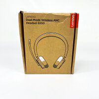 Lenovo 6550 Dual-Mode Wireless ANC-Headset, USB-C, Schwarz, Teams, 4XD1S19778
