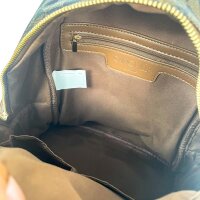 Camomilla Italia Billy Tagesrucksack Damen, Braun, geometrisches Muster, goldfarbene