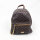 Camomilla Italia Billy Tagesrucksack Damen, Braun, geometrisches Muster, goldfarbene