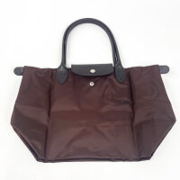 Longchamp Le Pliage Green Shopper S Womens, Mocha, Polyamide, 28 × 26.5 × 15.5 cm