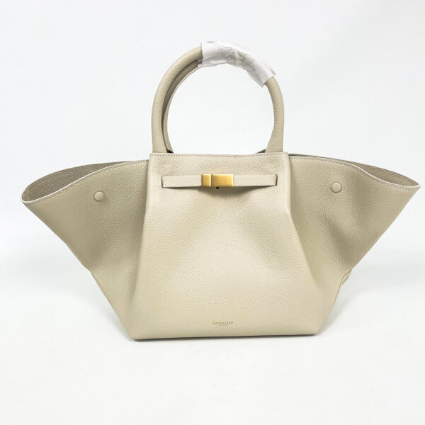 DeMellier New York Midi Tote N81 Womens Off White Cowhide Leather 21 x 49 x 33 cm