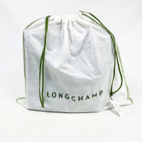 Longchamp Le Roseau M Shoulder Bag for Women, 10281HFP282, Celadon, Cowhide Leather, Blue, 17 x 11 x 21 cm