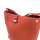Longchamp 10281HFP404 Le Roseau M Schultertasche Damen Chestnut Rindsleder Rot 17 x 11x 21 cm