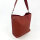 Longchamp 10281HFP404 Le Roseau M Schultertasche Damen Chestnut Rindsleder Rot 17 x 11x 21 cm