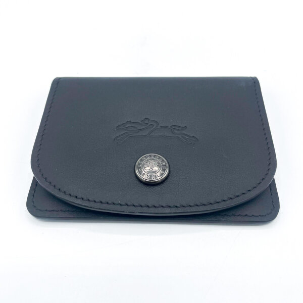 Longchamp Le Pliage Xtra Kartenetui Unisex, Schwarz, Rindsleder, 30039987001