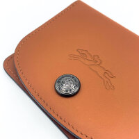 Longchamp, 30039987504, Card Case, Xtra, Unisex, Cognac, Cowhide Leather