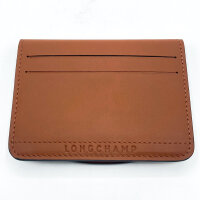Longchamp, 30039987504, Card Case, Xtra, Unisex, Cognac, Cowhide Leather