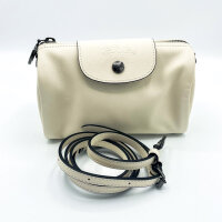 Longchamp 10255987037 Shoulder Bag XS Womens Ecru Cowhide Leather