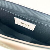 Versace Medusa Chain Umhängetasche Damen, hellrosa, 7x5x2 Zoll, gestepptes Nappaleder