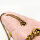 Versace Medusa Chain Umhängetasche Damen, hellrosa, 7x5x2 Zoll, gestepptes Nappaleder