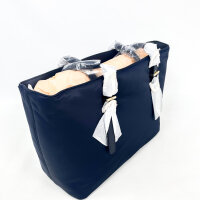 TOUS Buckles Soft Shopper Damen, Dunkelblau, 24.5 x 56 x 14.5 cm, Polyester, 2002201833