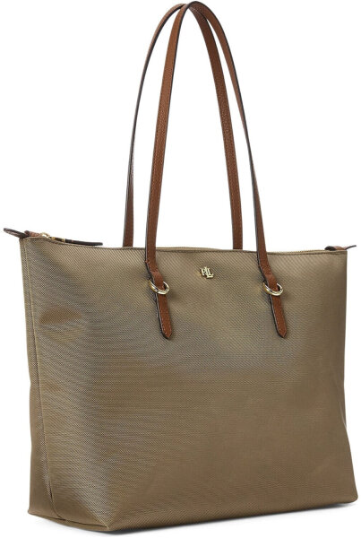 Ralph Lauren Keaton Womens Tote Bag, Medium Size, Clay, Nylon, 26.5 cm x 38 cm x 14 cm, 431916737003
