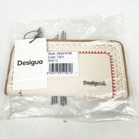 Desigual Prime Ines Womens Wallet, White, Polyurethane, 24SAYP26-1001