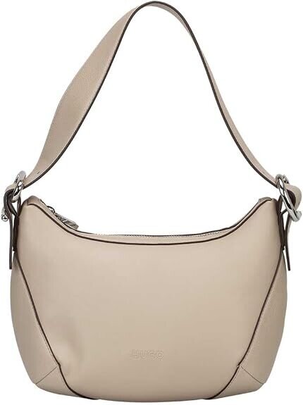 HUGO 50547450 Shoulder Bag Womens Beige Polyurethane/Polyester 9 x 26 x 16 cm Ninda Hobo
