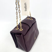 BA&SH S Teddy Puffed Shoulder Bag Womens Dark Burgundy 15 x 21.5 x 9 cm Leather