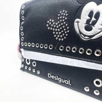 Desigual, 25SAXP74-2000, Shoulder bag, Mickey Rock Venecia 2.0, Womens, Black, Polyurethane, 24.99 x 11.99 x 15.01 cm