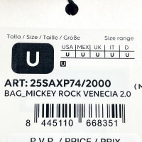 Desigual, 25SAXP74-2000, Shoulder bag, Mickey Rock Venecia 2.0, Womens, Black, Polyurethane, 24.99 x 11.99 x 15.01 cm