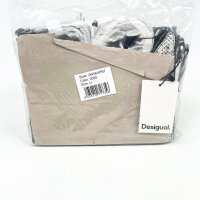 Desigual Delta Vega womens shoulder bag, black, polyurethane, 6 x 24 x 11.5 cm, 25WAXPB7-2000