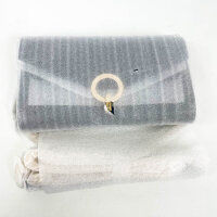 Sandro Yza Pocket Clutch Damen Gold Leder