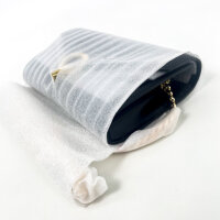 Sandro Yza Pocket Clutch Womens Gold Leather