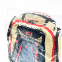 OGIO Gambio Pro Backpack Unisex, Tan/Blue/Red, Polyster, 25 L, 17-Inch Laptop Compartment, 5923028OG