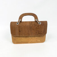 Klassische Mini-Tasche aus Kork mit Henkel