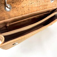 Klassische Mini-Tasche aus Kork mit Henkel