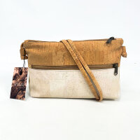 Artelusa Kork-Umhängetasche Damen, Beige/Natur, 26 x...