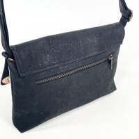 Artelusa 9013.04-B02 Kork-Umhängetasche Damen, Schwarz, 28 x 18 x 5 cm