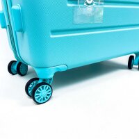 MOVOM Galaxy Kabinentrolley Unisex, Türkis, 40 x 55 x 20 cm, Hartschalen-ABS, Zahlenschloss, 37 l, 3,08 kg, 4 Rollen, Handgepäck